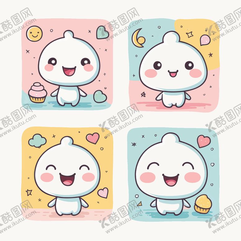 编号：82750004172117506379【酷图网】源文件下载-可爱萌趣卡通小兔表情包