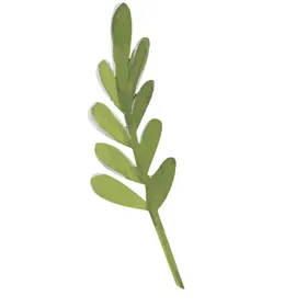 绿色水彩植物树叶