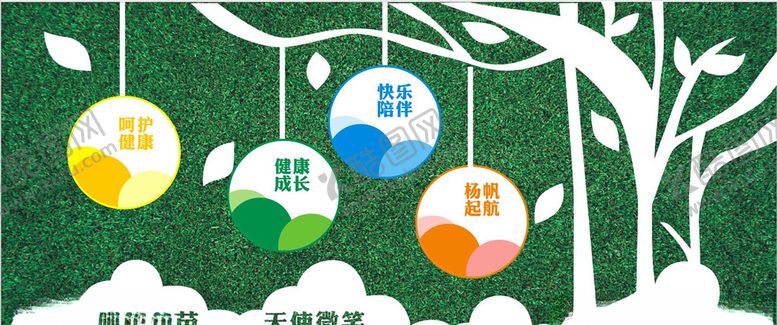 编号：34443109290750191892【酷图网】源文件下载-呵护幼苗形象墙