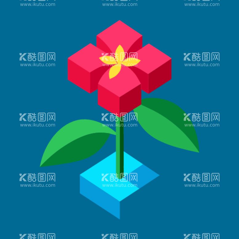 编号：14720012222150582733【酷图网】源文件下载-3D芙蓉花