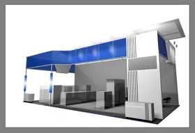 3D模型效果图展位设计展厅设计