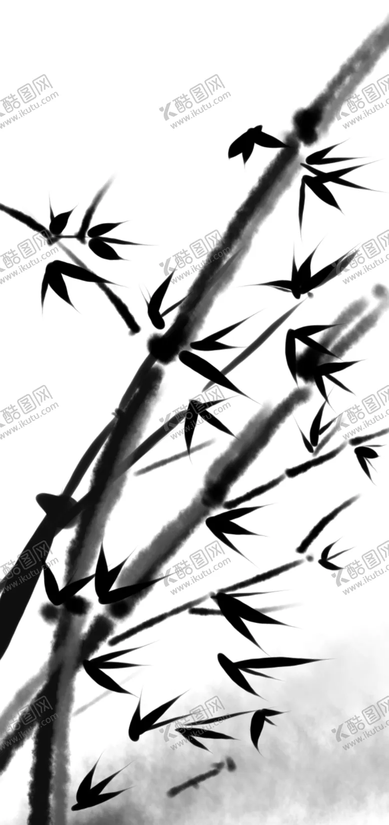 编号：38584706252250547666【酷图网】源文件下载-水墨竹子