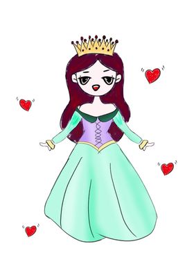 唯美卡通女孩插画