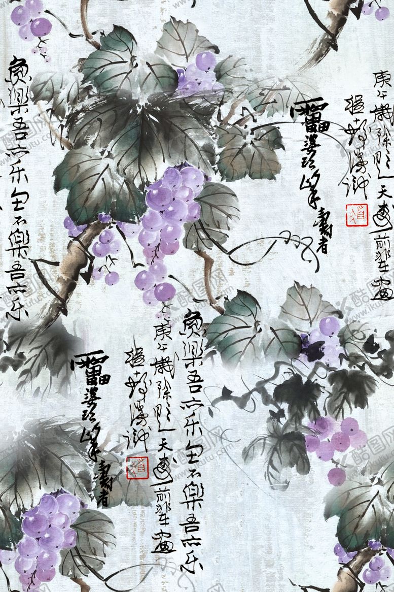 编号：16845802011954484731【酷图网】源文件下载-国风紫藤