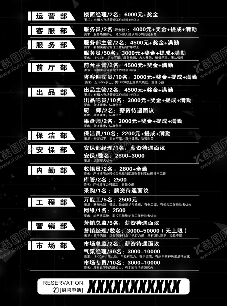 编号：38655710290218302065【酷图网】源文件下载-招聘宣传单