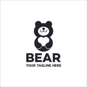 小熊logo设计字母