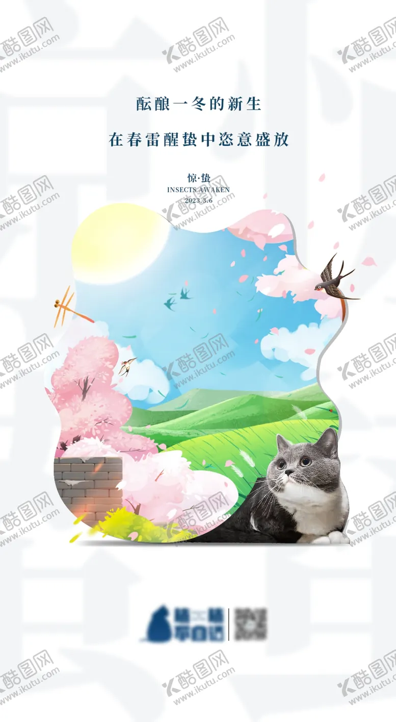 编号：45106909251849586257【酷图网】源文件下载-惊蛰 猫