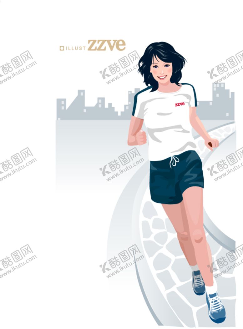 编号：43170609220604264869【酷图网】源文件下载-跑步矢量人物