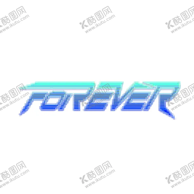 编号：25736606280641279787【酷图网】源文件下载-forever渐变字母