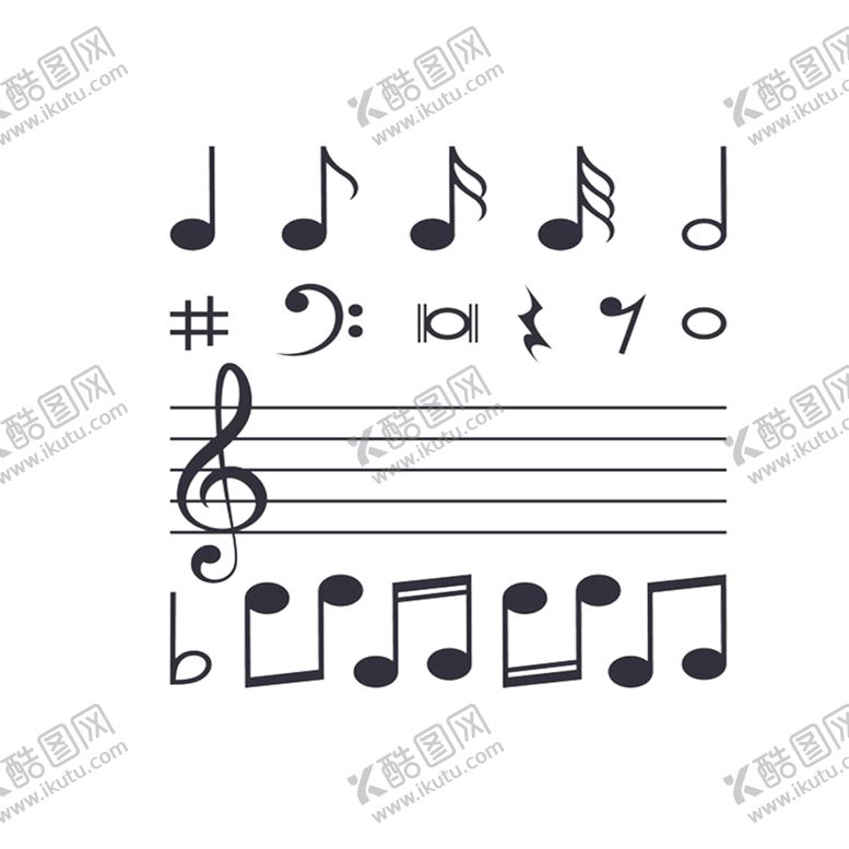 编号：23206509161727279913【酷图网】源文件下载-音乐符号