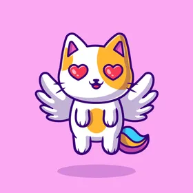 猫咪卡通手绘可爱