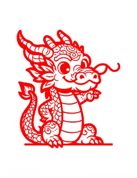 卡通龙logo动漫底纹