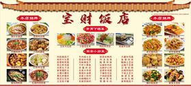 饭店点餐展板