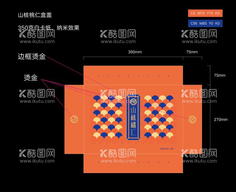 编号：61706103081641395037【酷图网】源文件下载-山核桃包装平面图