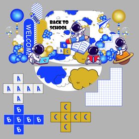 儿童太空主题欢乐派对场景