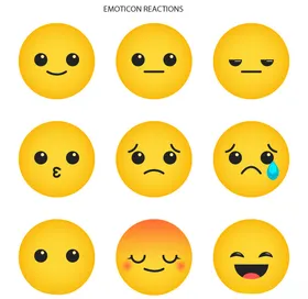表情符号emoji手举牌设计各种