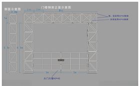 门楼钢架图