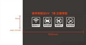 小心玻璃门条