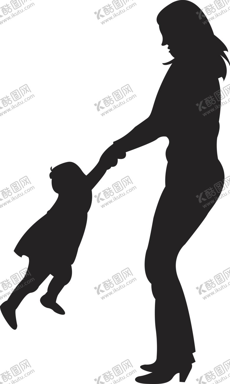 编号：96567007011614367685【酷图网】源文件下载-一家人剪影