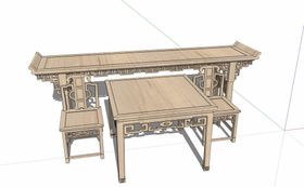 古典灯具模型