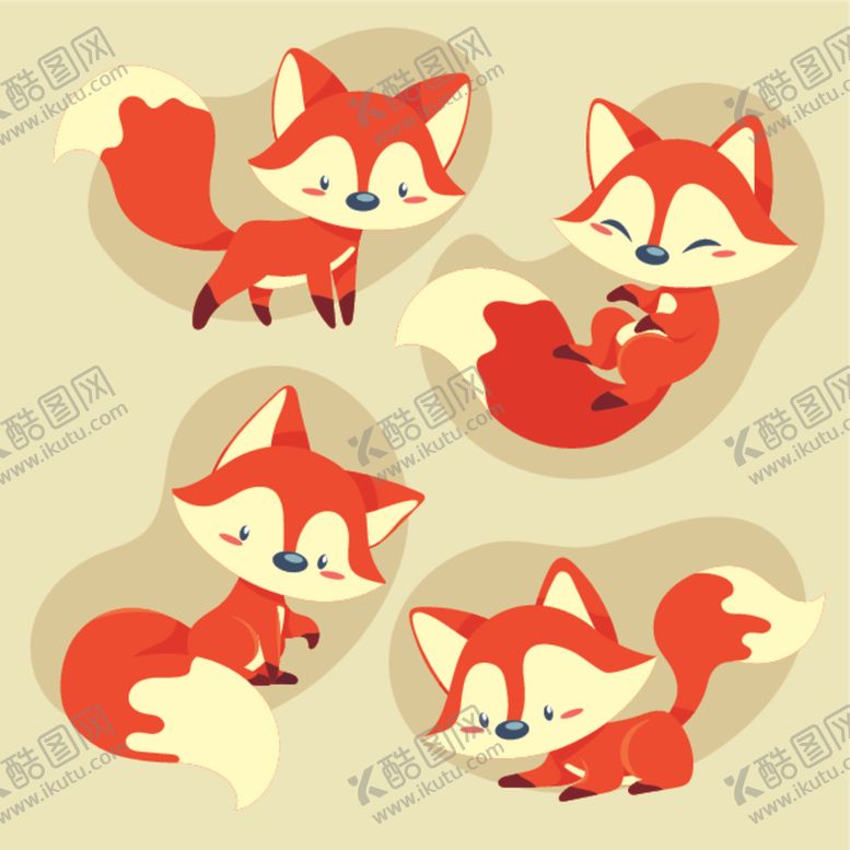 编号：40272205132144257974【酷图网】源文件下载-可爱小狐狸