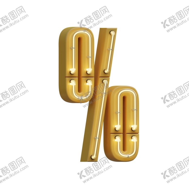 编号：72767509151006249505【酷图网】源文件下载-高清立体灯管符号元素