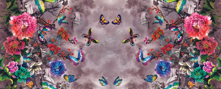 编号：71589809221456241854【酷图网】源文件下载-大牌双边花