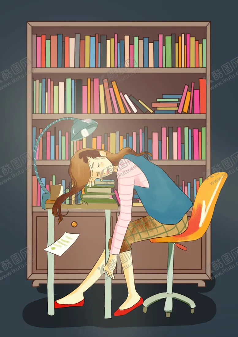 编号：22741309181726433402【酷图网】源文件下载-高考考试卡通人物插画