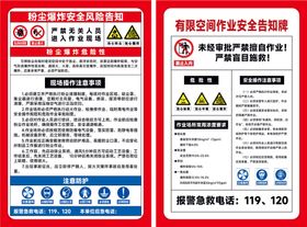 烟化炉工段安全告知牌