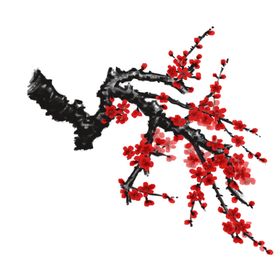 中国风水墨梅