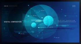 科技感海报背景