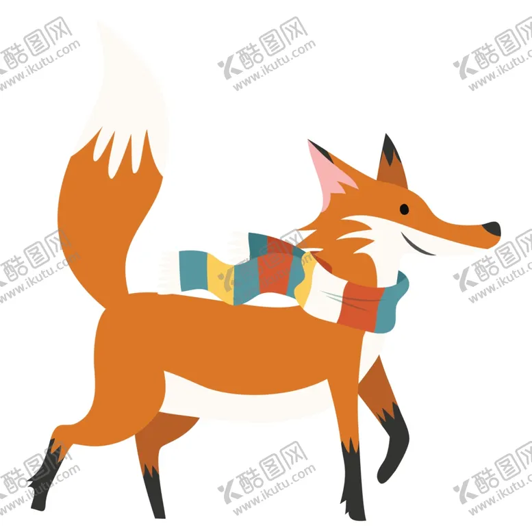 编号：80219106252234055346【酷图网】源文件下载-卡通狐狸手绘