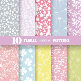 十款精美花卉纹理图案集