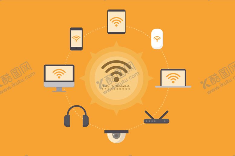 编号：67829504210525392143【酷图网】源文件下载-wifi图标信号标志