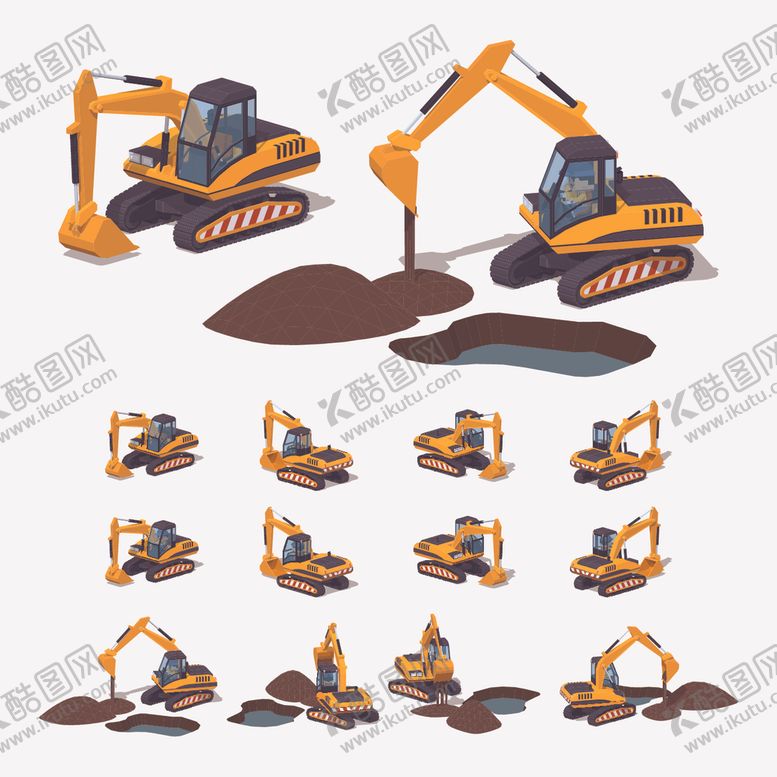 编号：54704210261736066032【酷图网】源文件下载-卡通工程车