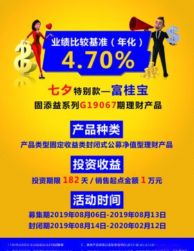 七夕理财海报