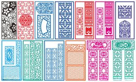 窗花镂空花纹屏风隔断雕花