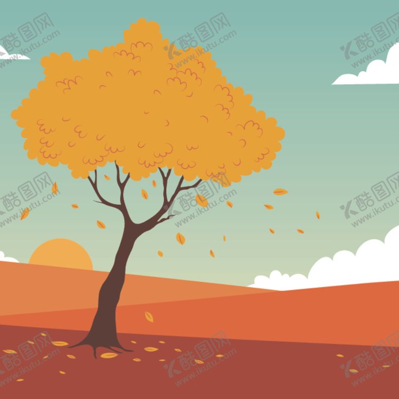 编号：19007709101924488237【酷图网】源文件下载-卡通秋景