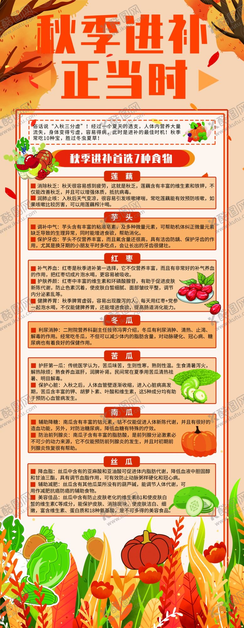 编号：42241304101852299624【酷图网】源文件下载-秋季进补