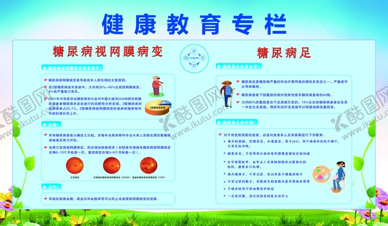 编号：67279407130726394755【酷图网】源文件下载-健康教育专栏糖尿病视网膜病