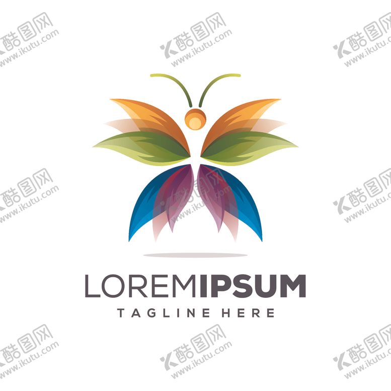 编号：79559810120019587784【酷图网】源文件下载-蝴蝶logo