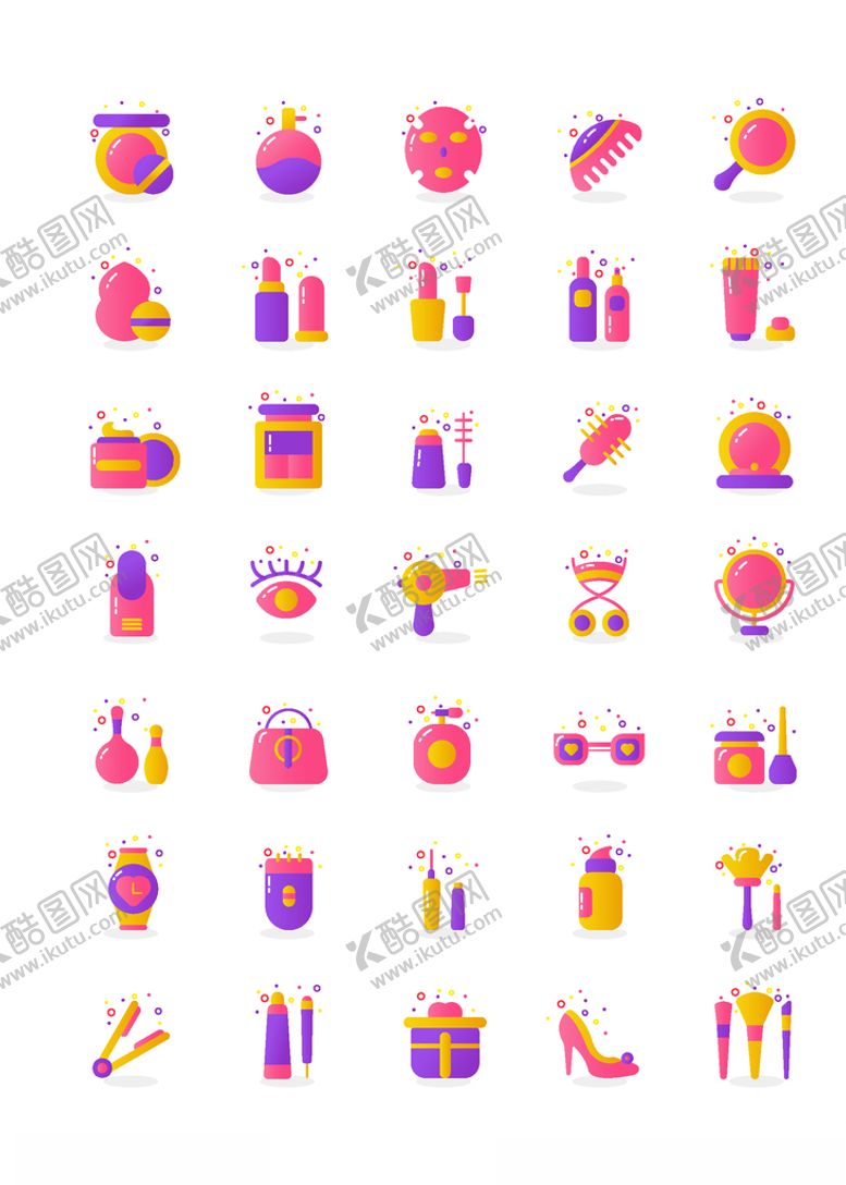 编号：83329909260516258022【酷图网】源文件下载-化妆品图标