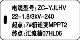 城市道路下有电缆警示牌