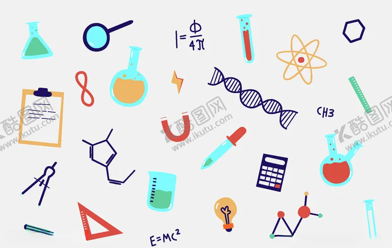编号：76261007022003426922【酷图网】源文件下载-矢量科学实验器材