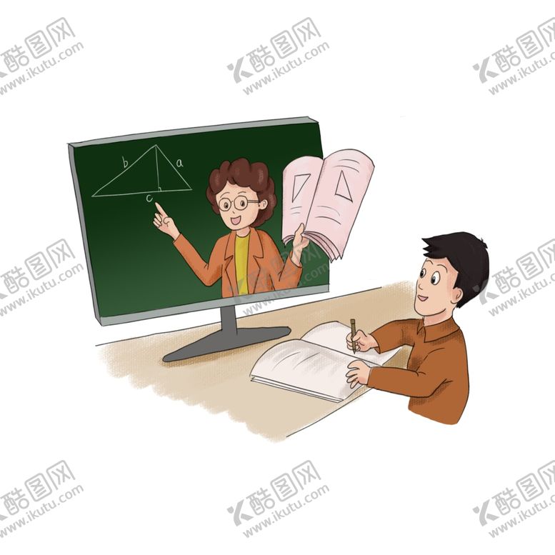 编号：38234406280508341119【酷图网】源文件下载-停课不停学图片