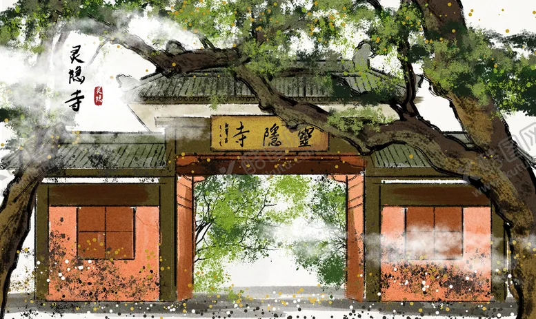 编号：30198710080441200574【酷图网】源文件下载-水墨山水画 中国风 意境 古风