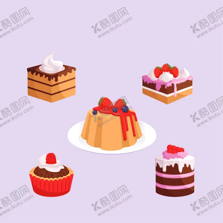 编号：65392710162234198135【酷图网】源文件下载-各种甜品