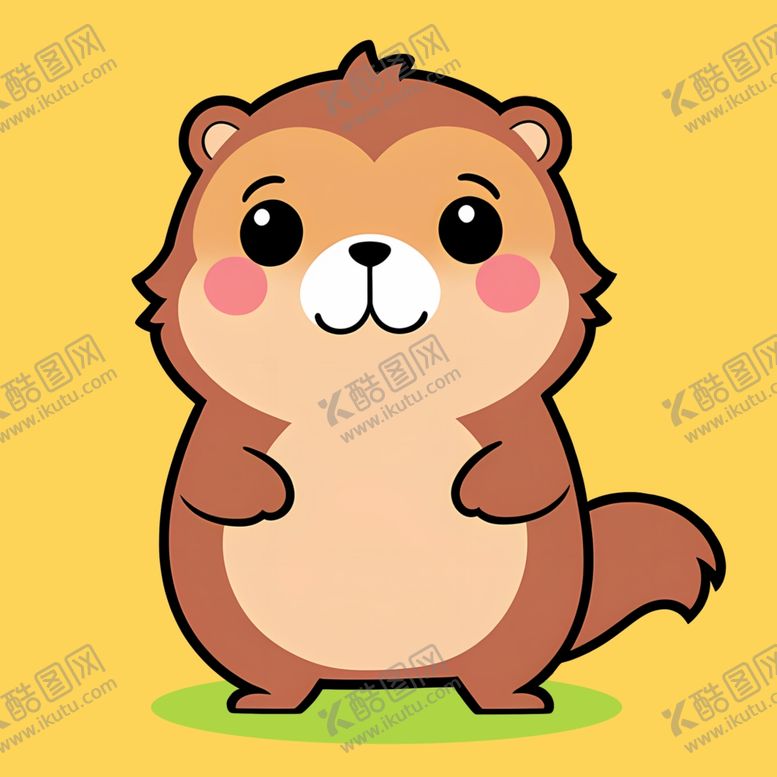 编号：47265802011900239228【酷图网】源文件下载-手绘卡通胖胖土拨鼠