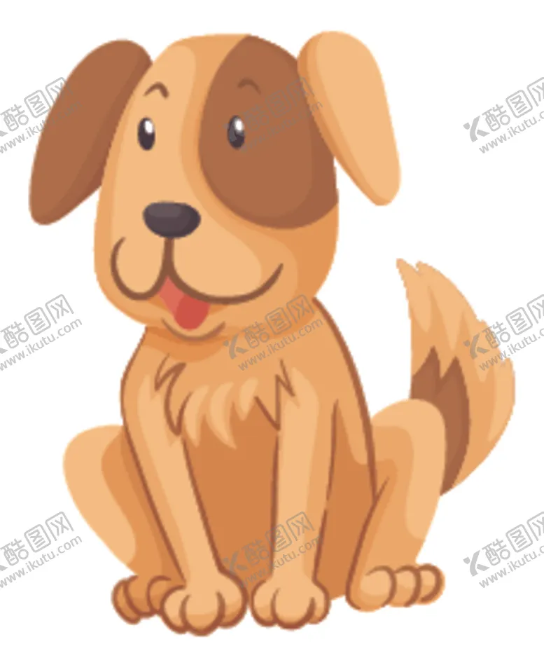 卡通狗动物世界可爱动物动物展板动物底图