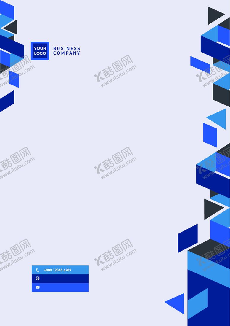 编号：48601110182349273472【酷图网】源文件下载-蓝色 科技 封面 